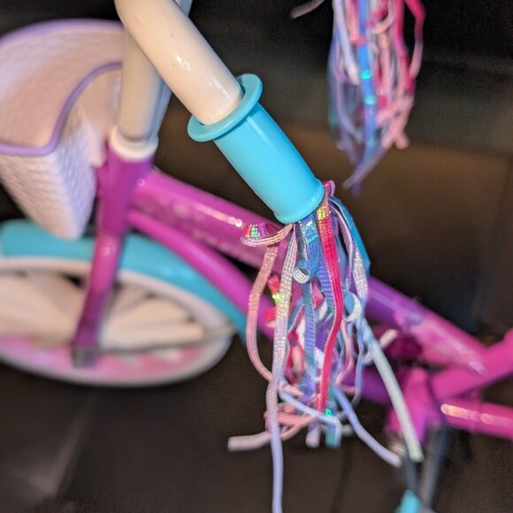 Journey Girls Bike with Streamers, Basket, and Wheels that Roll for 18-Inch Jour - Picture 4 of 6